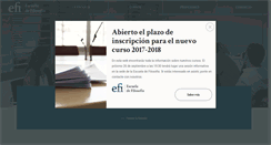 Desktop Screenshot of escueladefilosofia.com