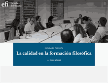 Tablet Screenshot of escueladefilosofia.com